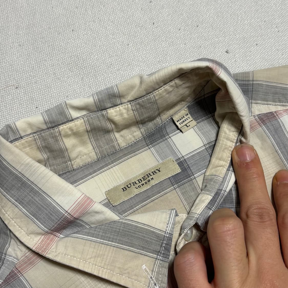 🫶🏻 버버리 베이지 체크 셔츠 🫶🏻 상품이미지4