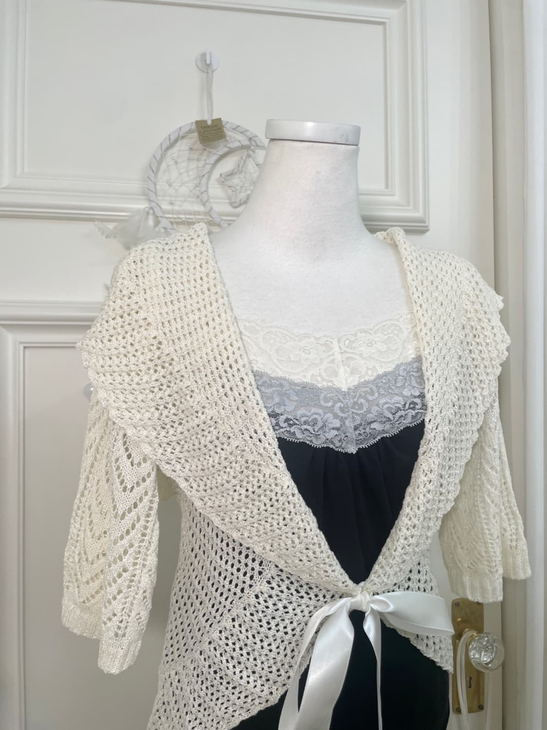 ivory crochet glitter summer cardigan 상품이미지6