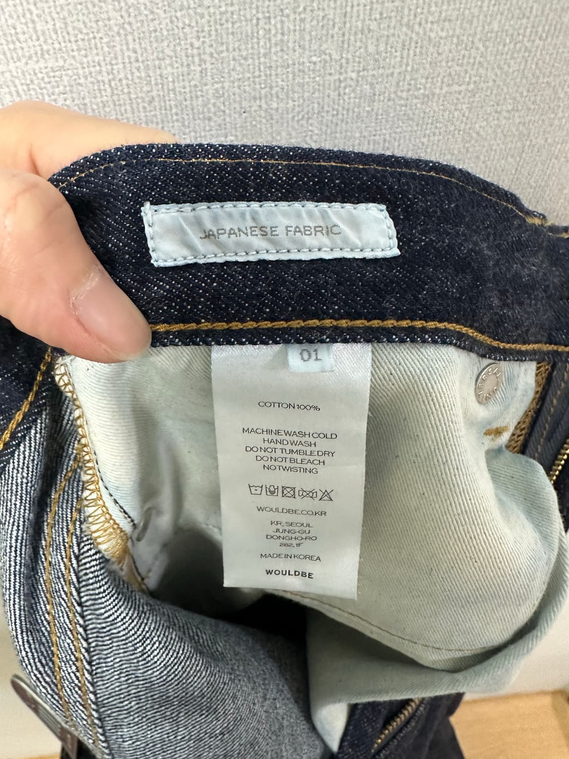 우드비 5p 루즈테이퍼드 데님팬츠 상품이미지6
