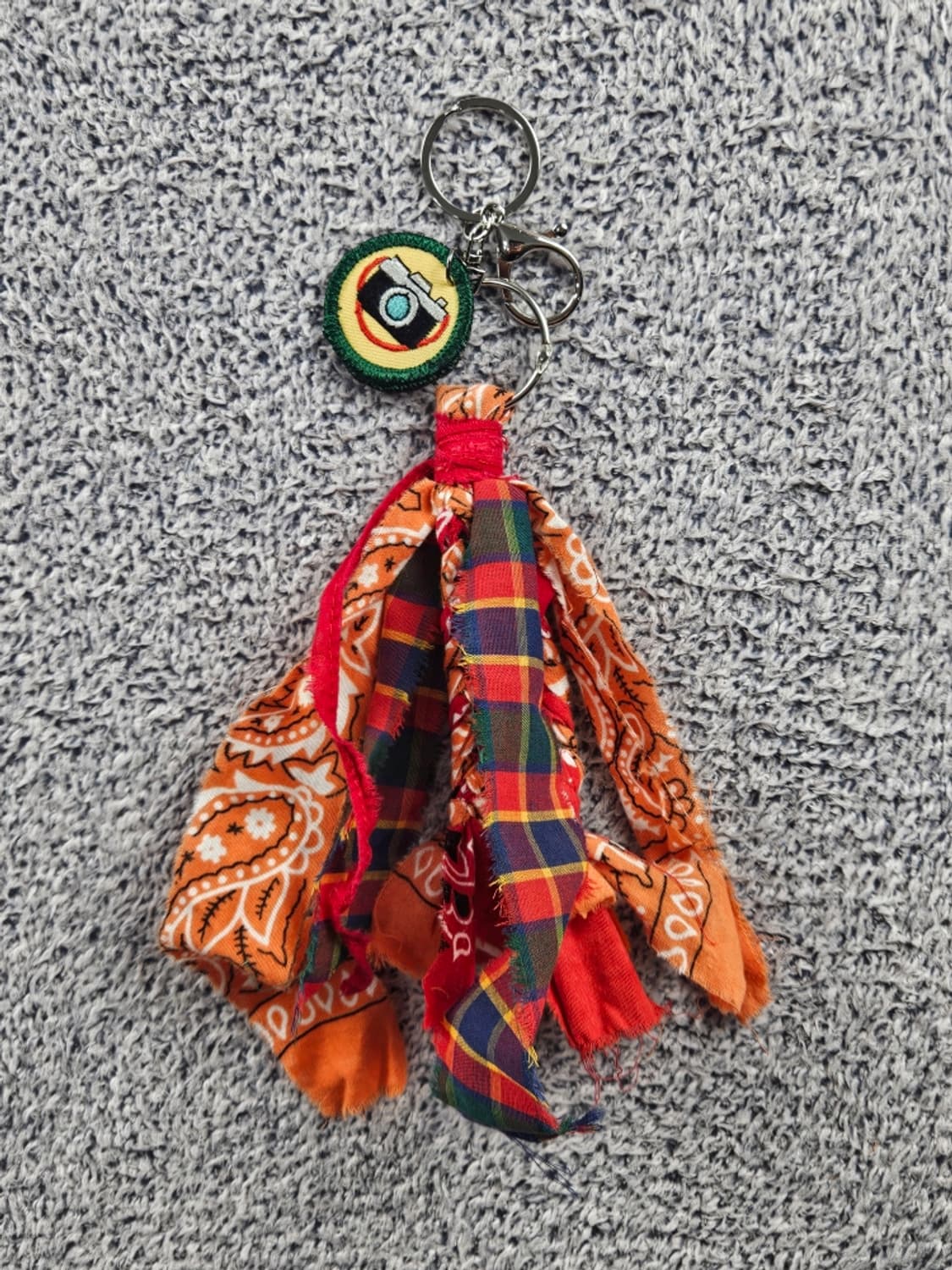 핸드메이드 커스텀 패치 반다나 카라비너 키링 ( OS ) / 10877 상품이미지5