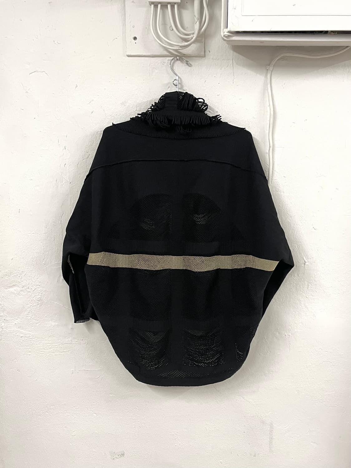 이세이미야케 2005 아카이브 프린지 머플러 가디건 상품이미지6