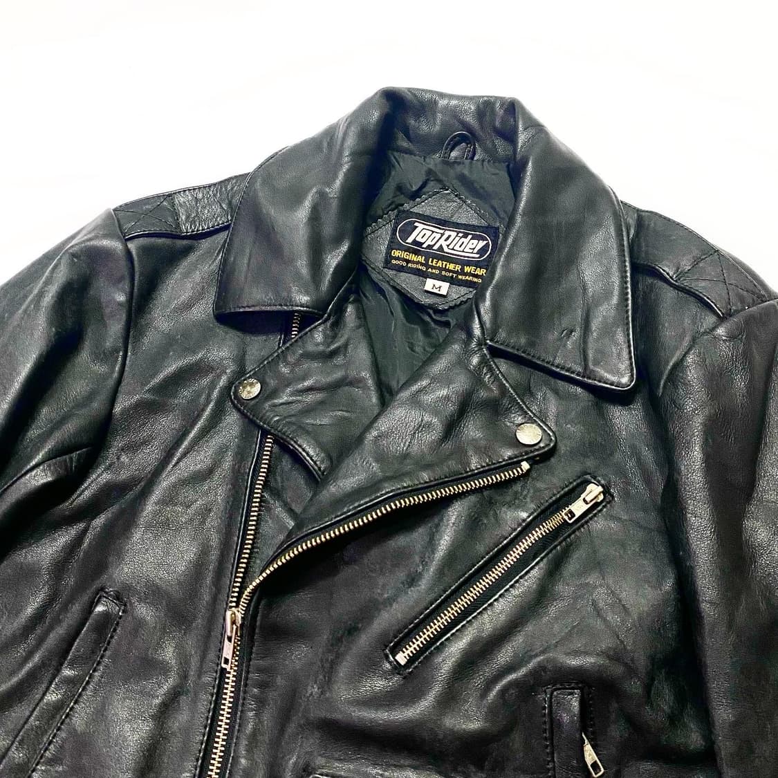 Top Rider - 소가죽 더블 라이더 자켓 상품이미지2