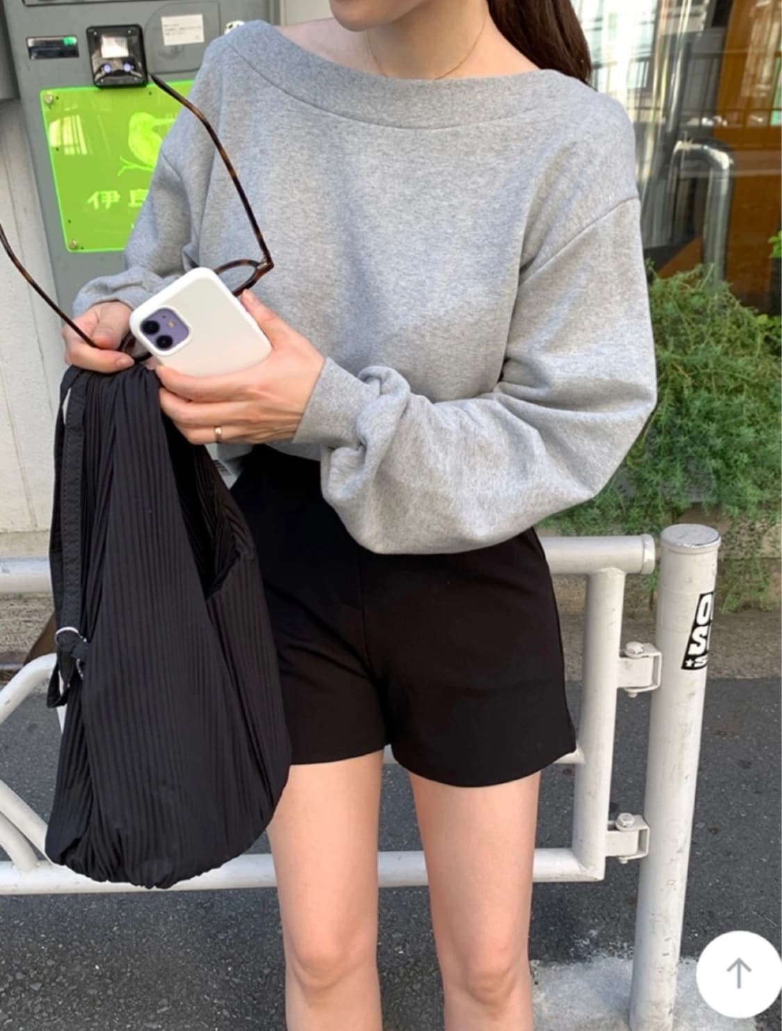 삐뽕언니 하프 반바지 3부 슬랙스 L 상품이미지1