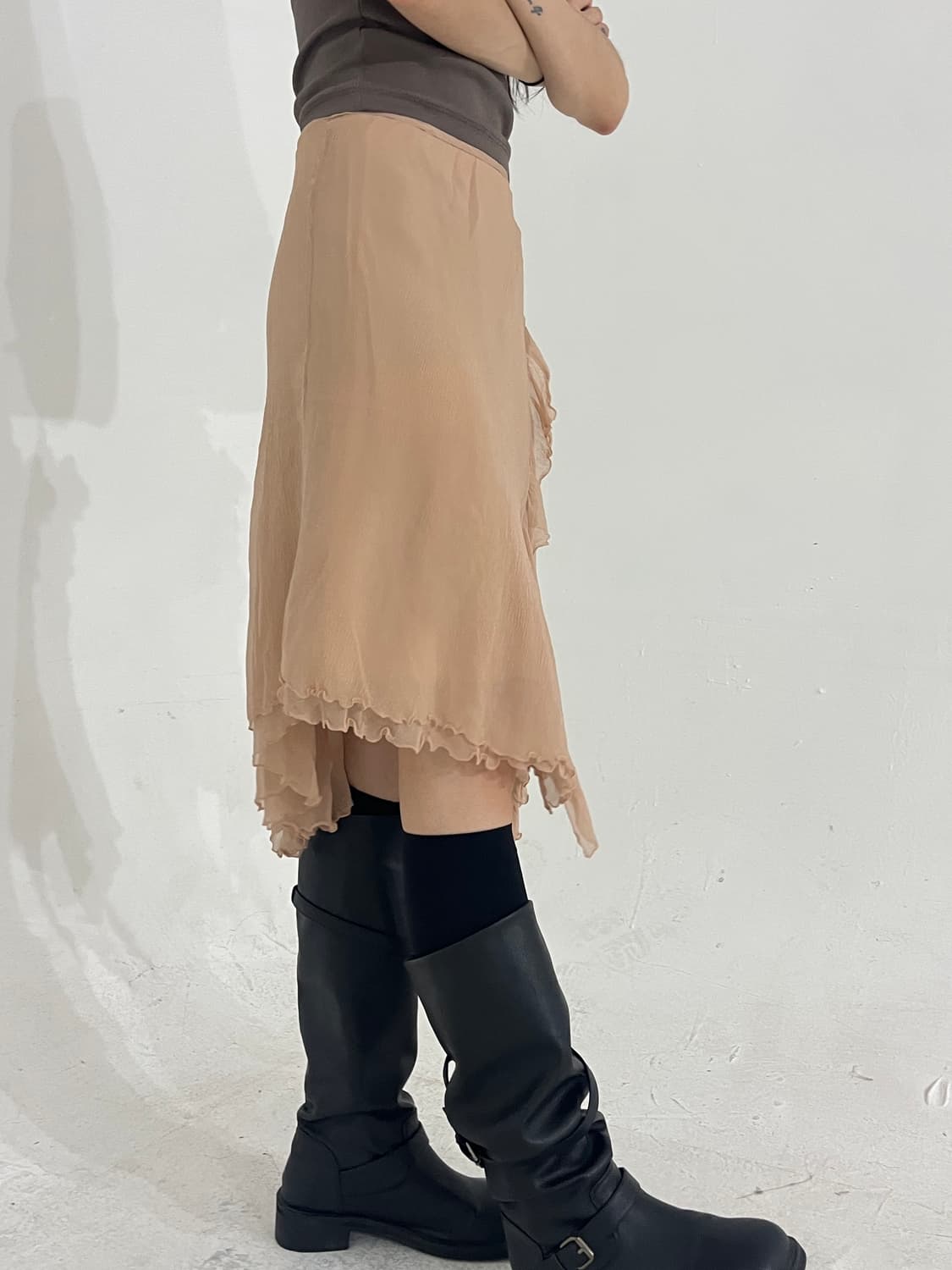 Anna molinari flower corsage silk sk 상품이미지4