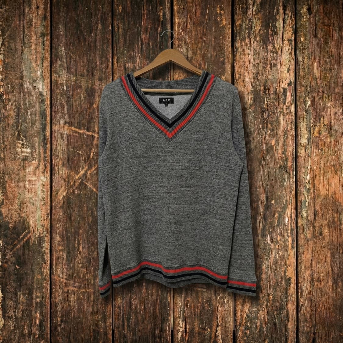 아페쎄 브이넥 니트 스웨터 상품이미지1