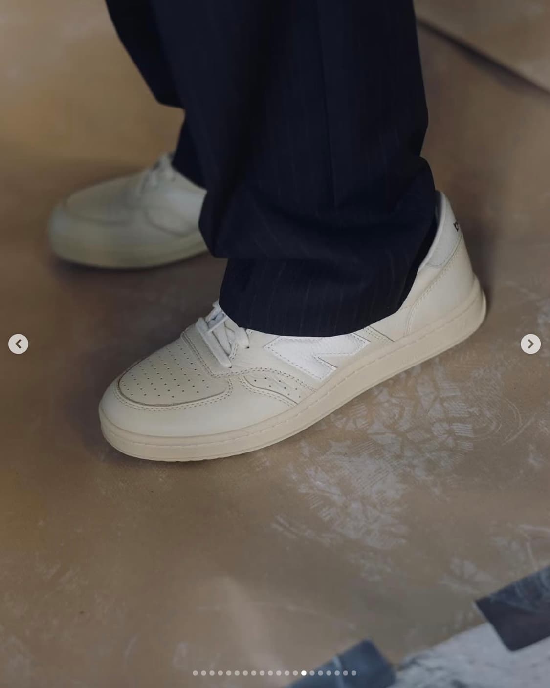 뉴발란스 x 오라리 T500 빈티지 아이보리 크림 290(M11) 상품이미지8