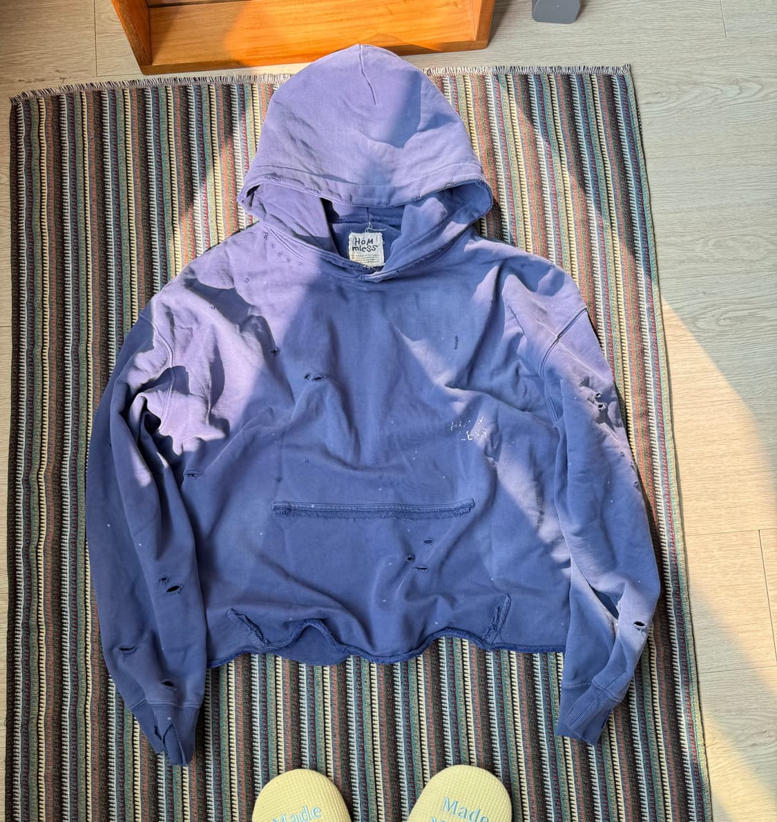 홈리스 데미지 후드티 상품이미지2