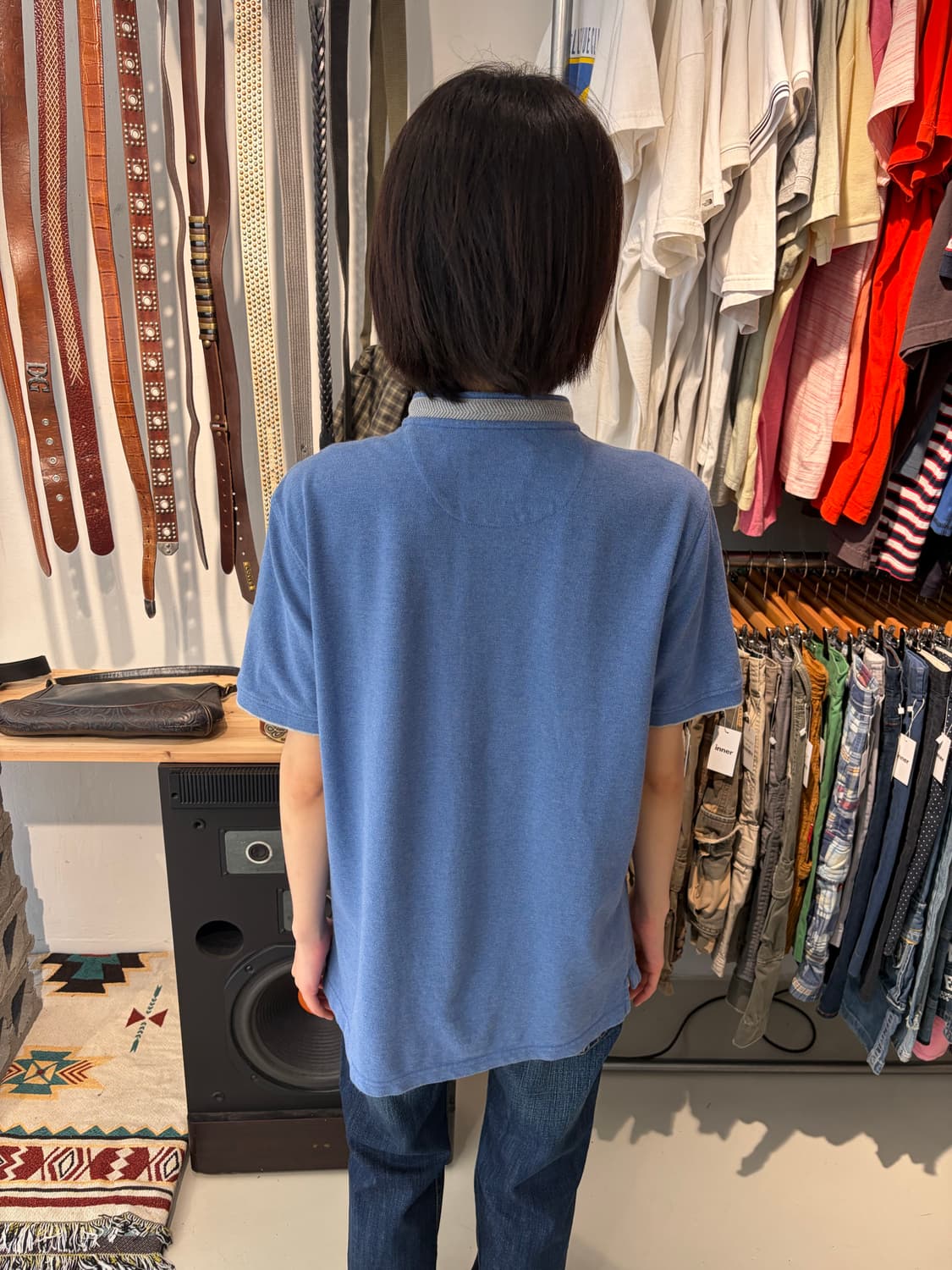 Massimo Dutti 헨리넥 반팔 티셔츠 L 상품이미지2