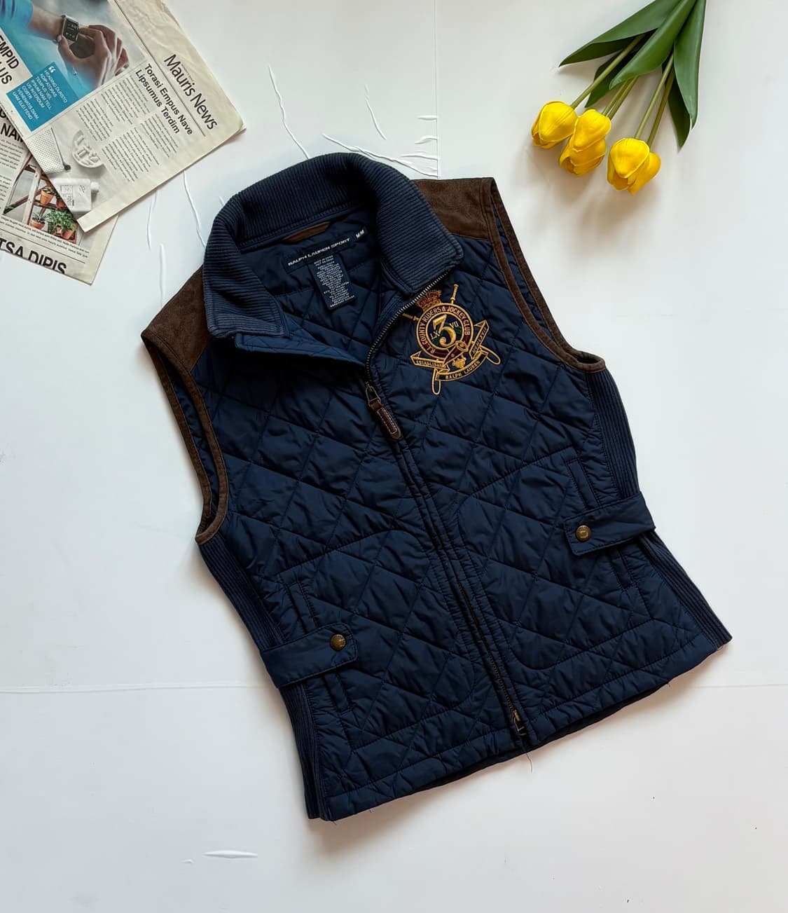 Polo 폴로랄프로렌 네이비 퀄팅 베스트 상품이미지1