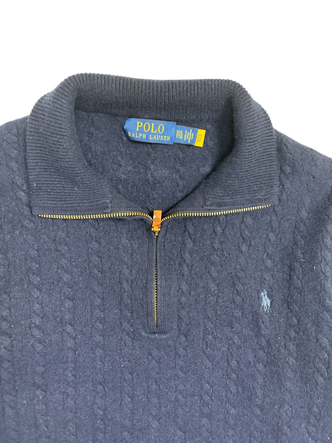 폴로 랄프로렌 네이비 니트 집업 상품이미지4