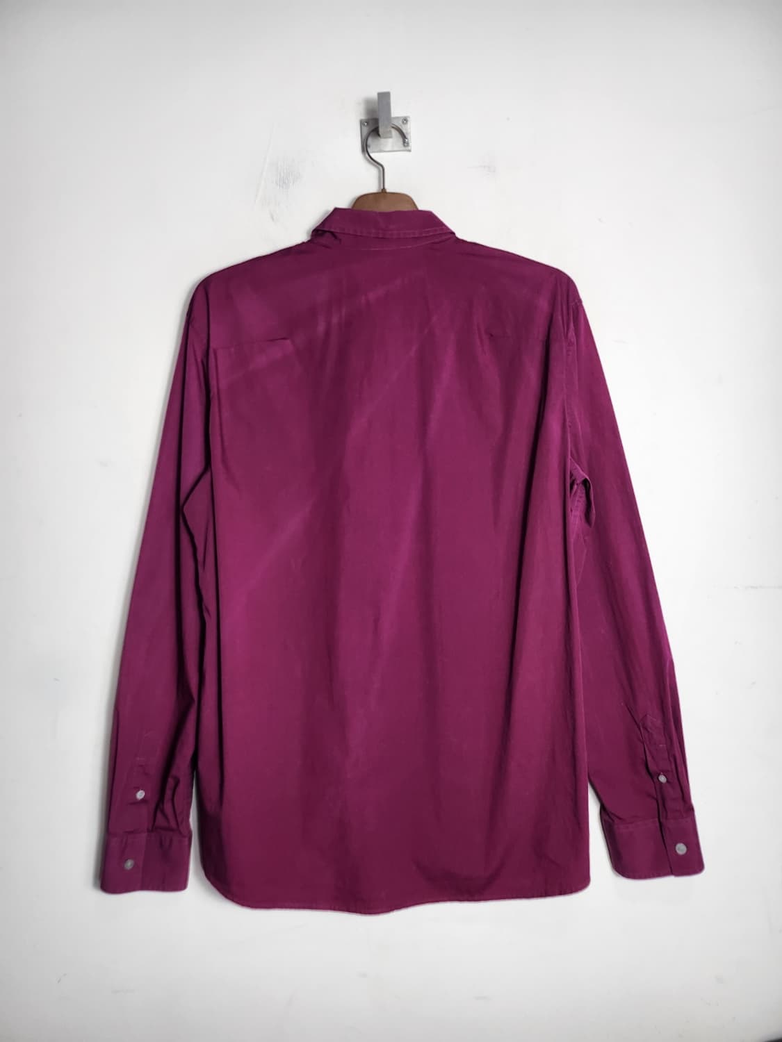 L 아르마니 익스체인지 와인색 셔츠 상품이미지6