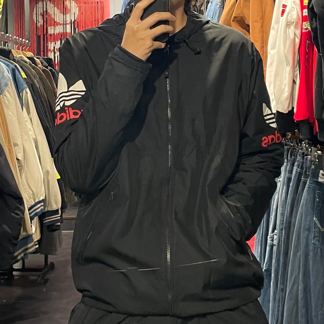 [IM] adidas 아디다스 불꽃 블랙 바람막이 상품이미지2
