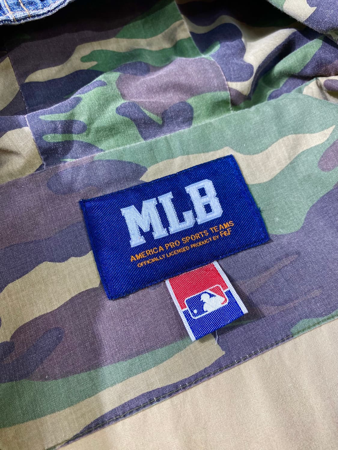 [105] 00s MLB 올드 엠엘비 뉴욕양키스 데님 후드집업 자켓 상품이미지8