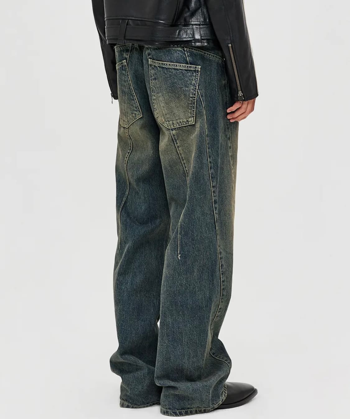 엘무드 아메리칸 엔지니어 와이드 데님 더트블루 상품이미지2