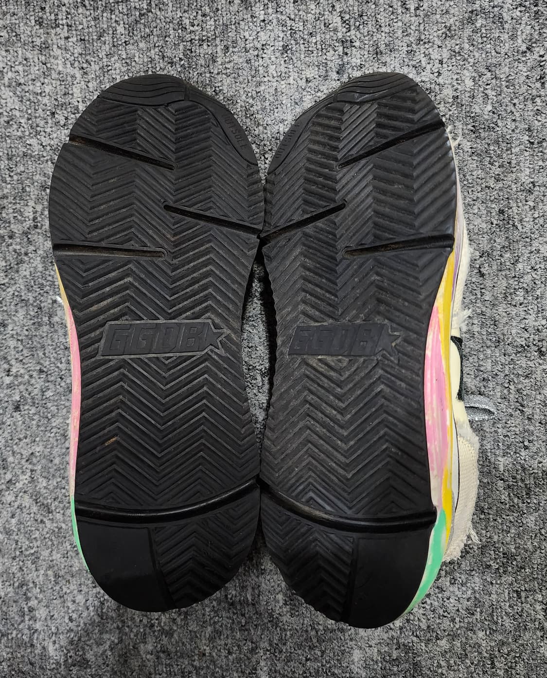 골든구스 러닝 솔 디스트레스드 레더 캔버스 스니커즈 38 상품이미지9