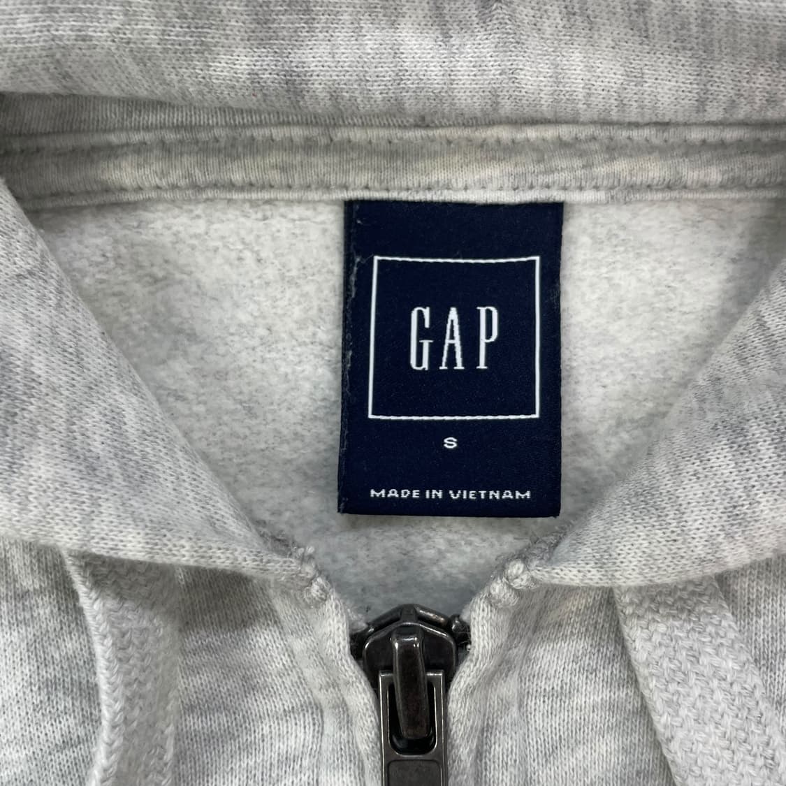 갭 GAP 스펠 로고 후드집업 그레이 상품이미지4