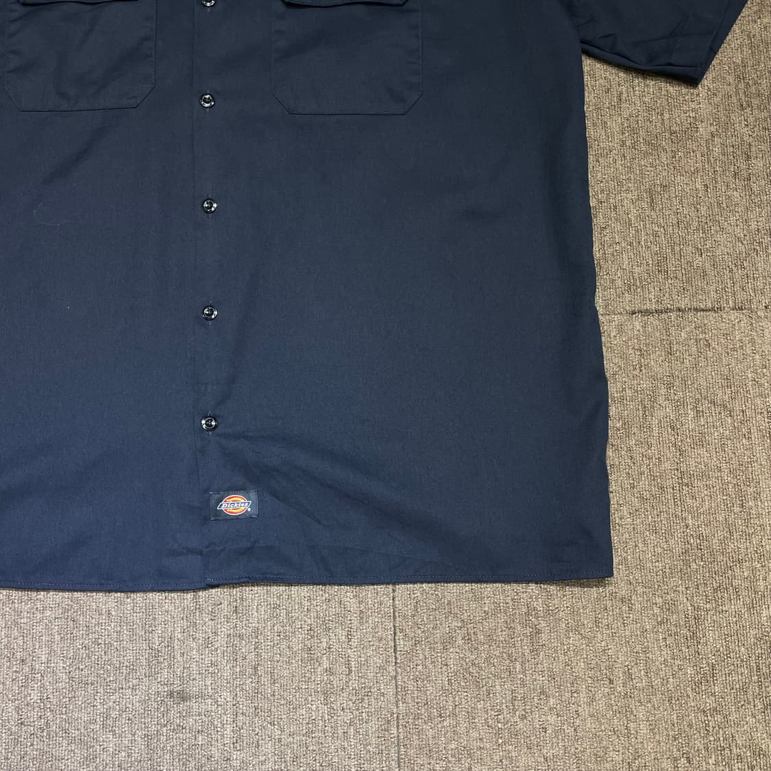 (XL) Dickies 디키즈 반팔 워크 셔츠 패치 네이비 상품이미지6