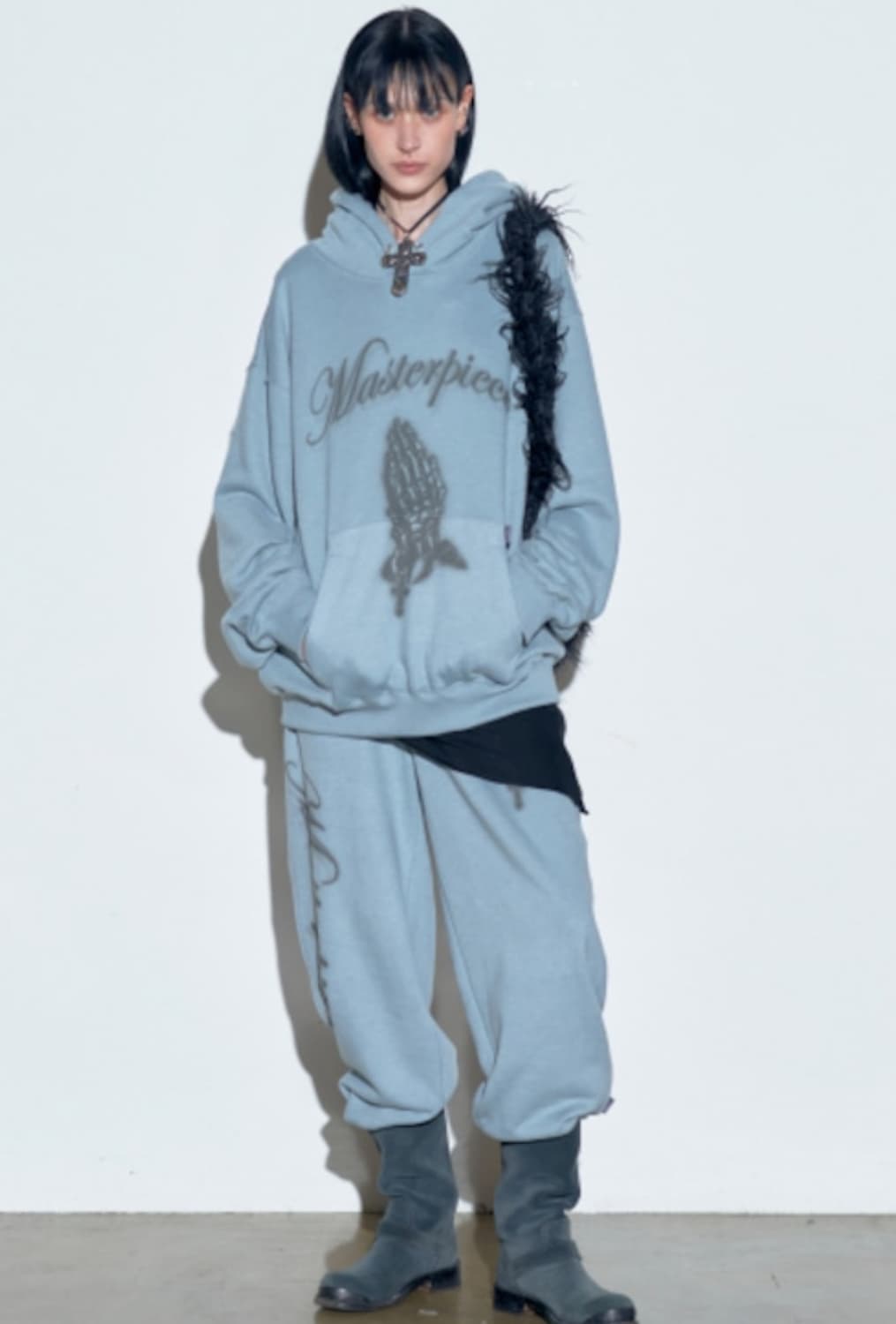 Sculptor praying jogger pants ash sage 상품이미지1