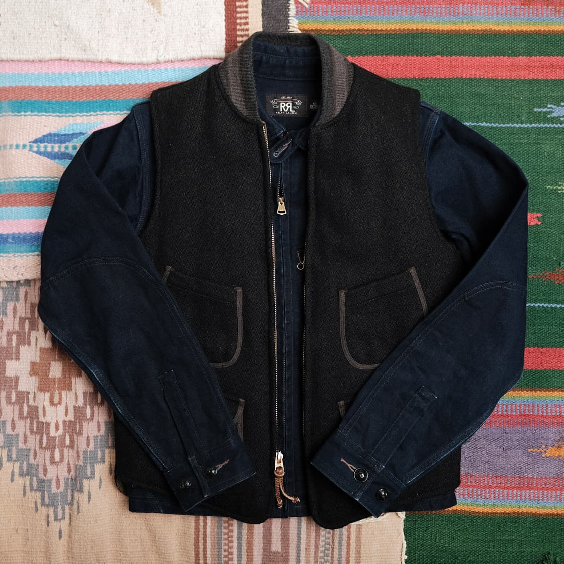 RRL 더블알엘 인디고 스포츠 자켓 xs사이즈 (추천 44-55) 상품이미지1