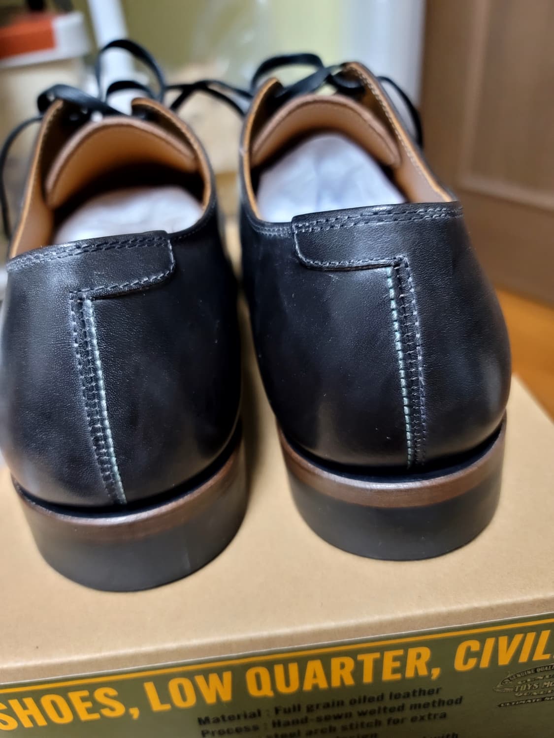 토이즈맥코이 Civilian 로우 쿼터 슈즈 오일드레더 10E 280 상품이미지7