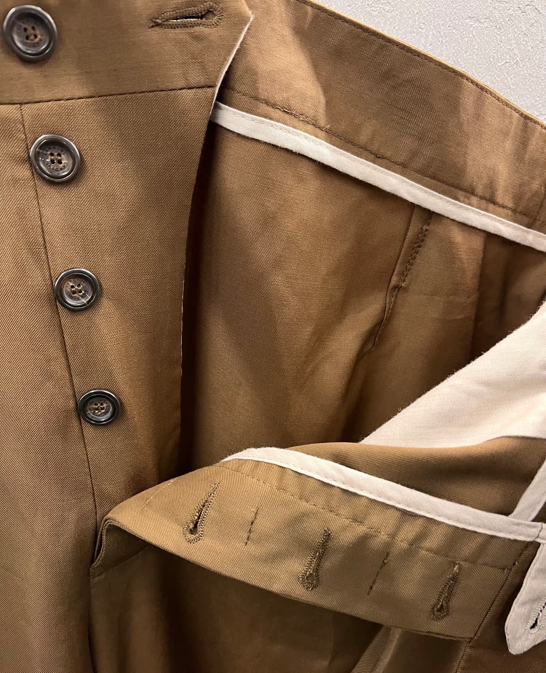 라르디니 Lardini 남성 울 팬츠 브라운 56 상품이미지3