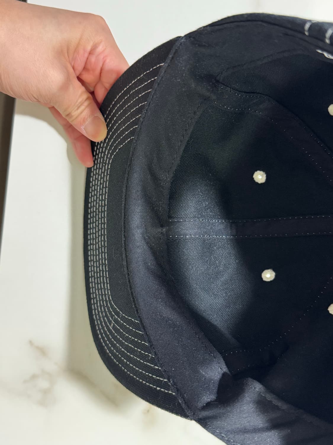 STUSSY 인터내셔널 크라운 캡 (블랙) 상품이미지5