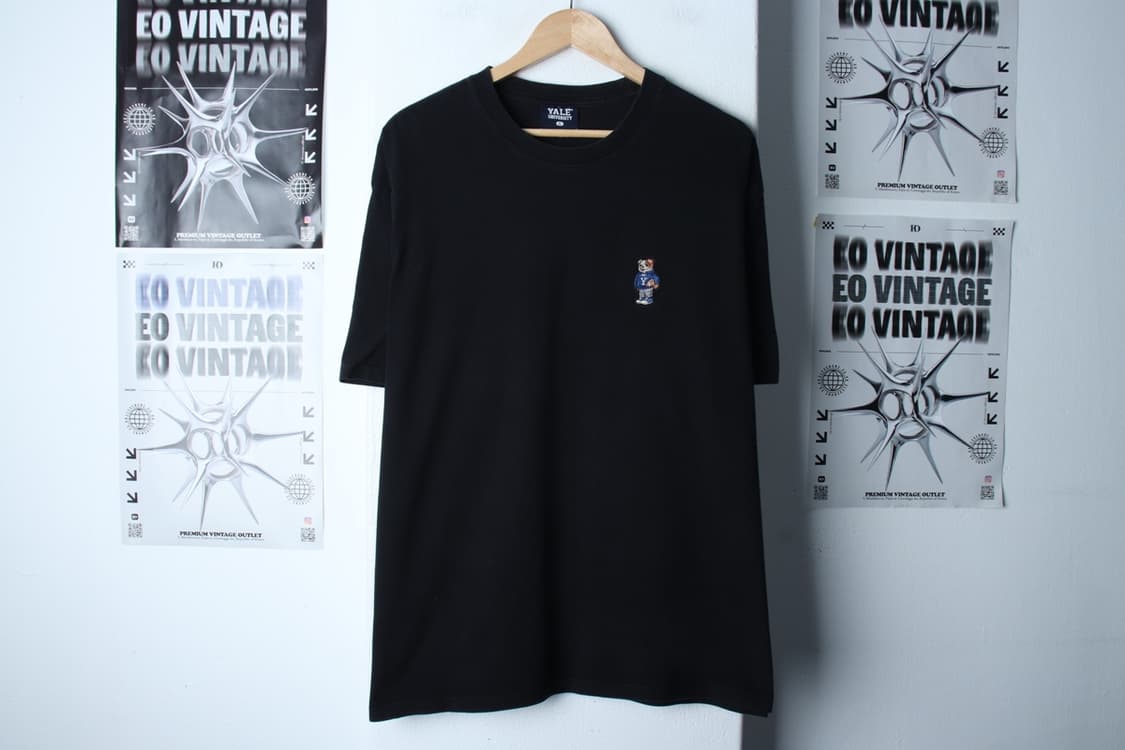(XL-2XL) 예일 반팔 티셔츠 작은사용감 빅사이즈 블랙-H31186 상품이미지2