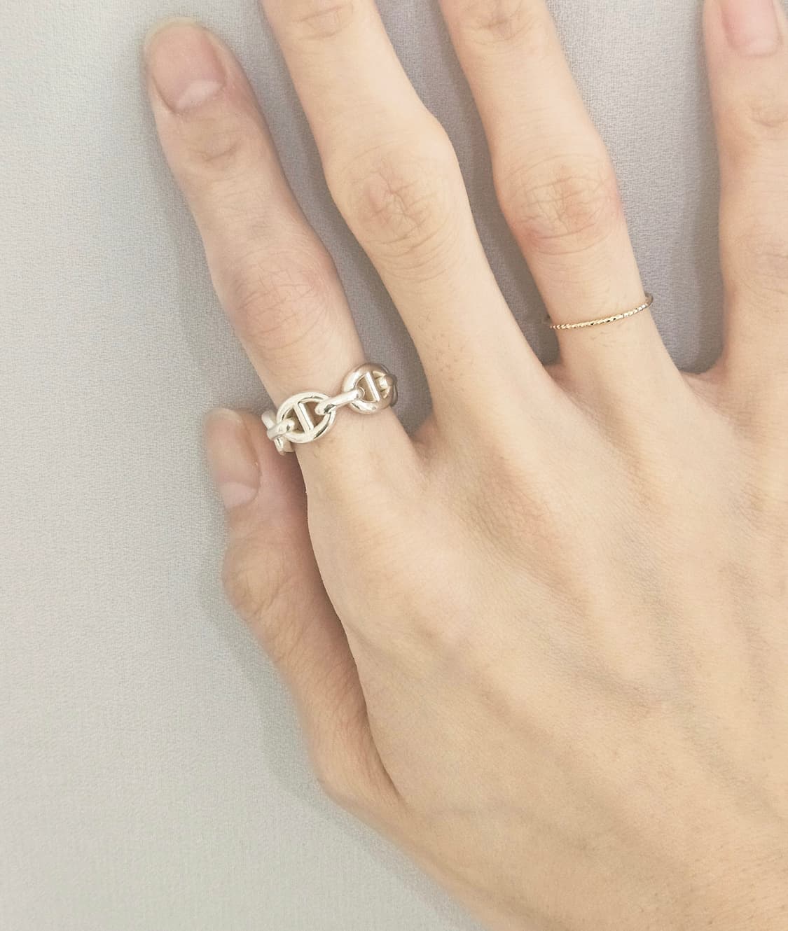 [상태최상] 에르메스 샹달 실버 반지 [정품/48호] 상품이미지7