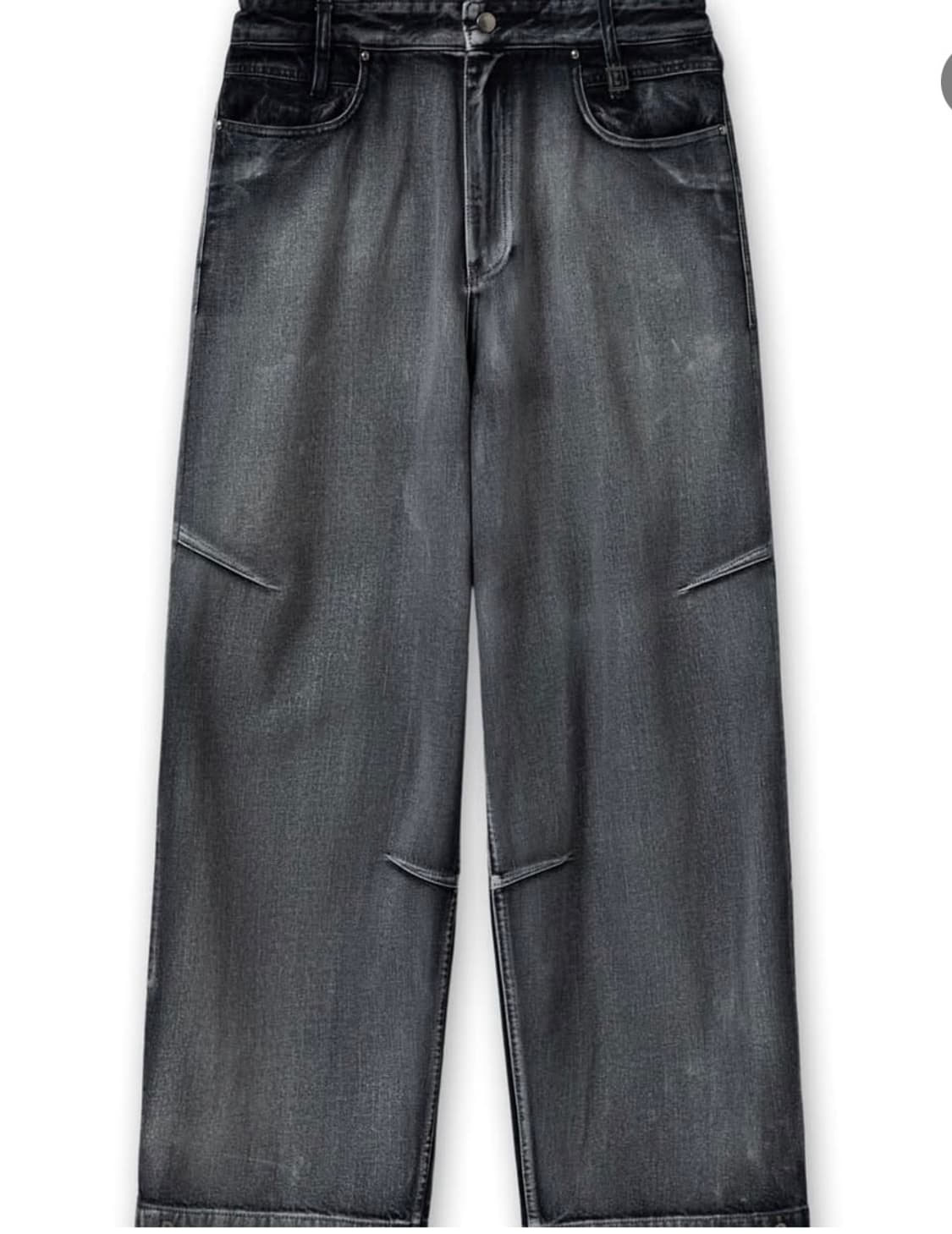 우영미 24FW 페인팅 데님 팬츠 48 상품이미지1