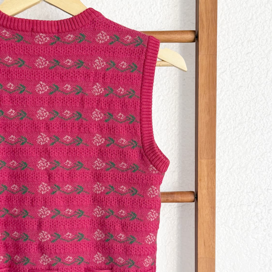 러스티베리 패턴 니트 베스트 상품이미지7