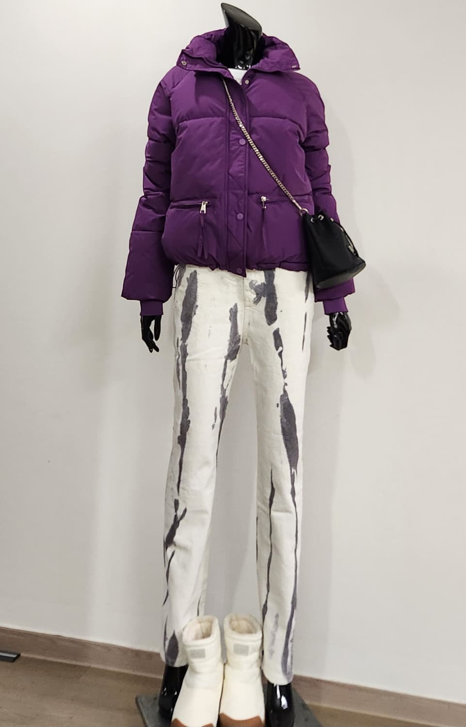 퍼플 패딩점퍼 상품이미지2