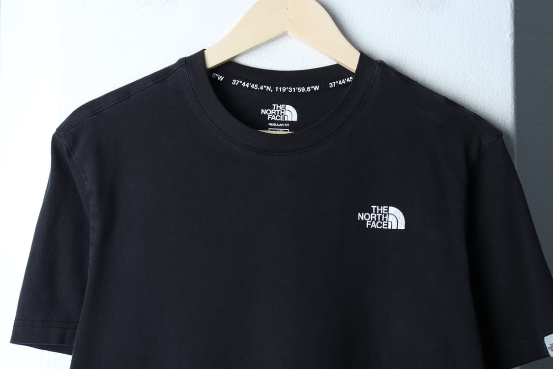 (L-XL) 노스페이스 반팔 티셔츠 스몰로고 블랙 에이징-7B4E 상품이미지3