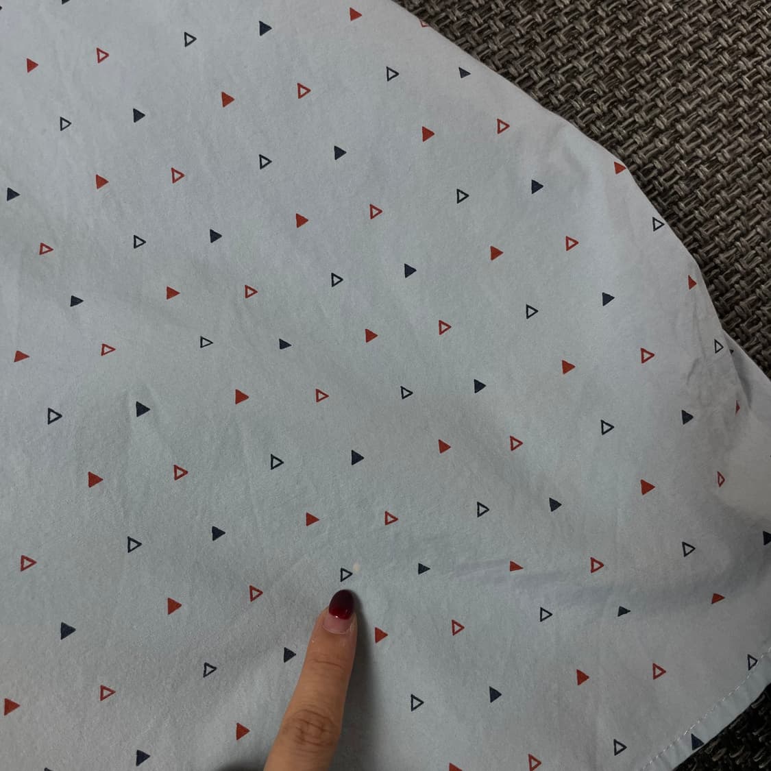 Lee 스카이블루 마이크로 트라이앵글 패턴 긴팔 셔츠 2XL 상품이미지9