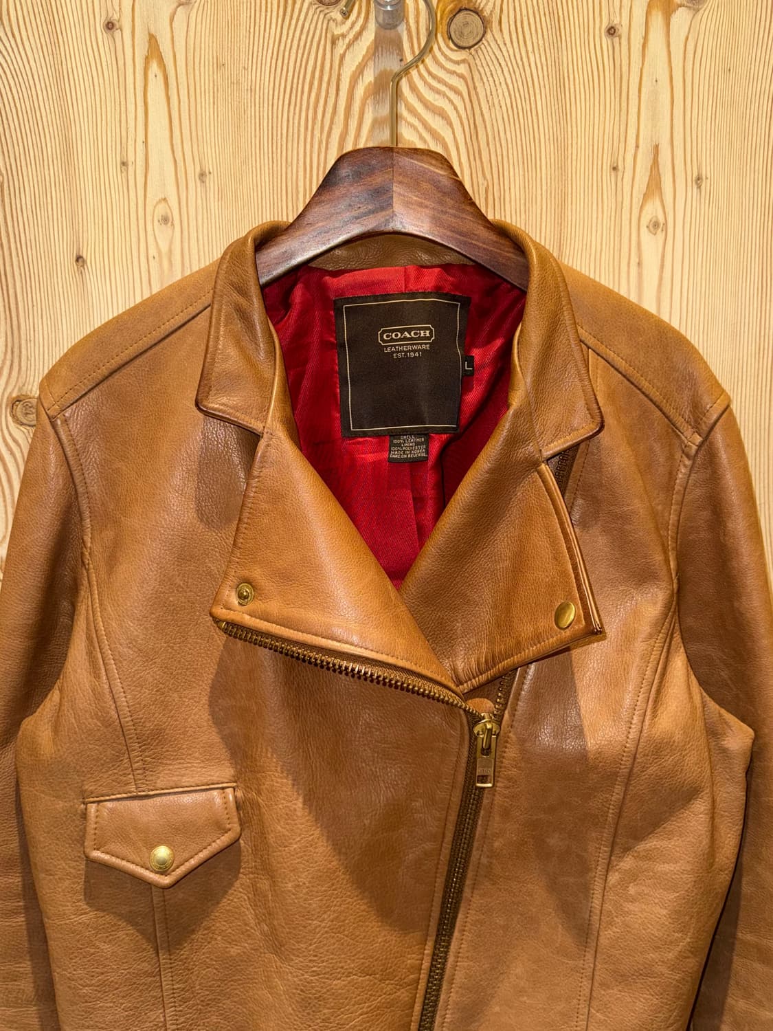 코치 언발란스 투웨이 레더 자켓 상품이미지3