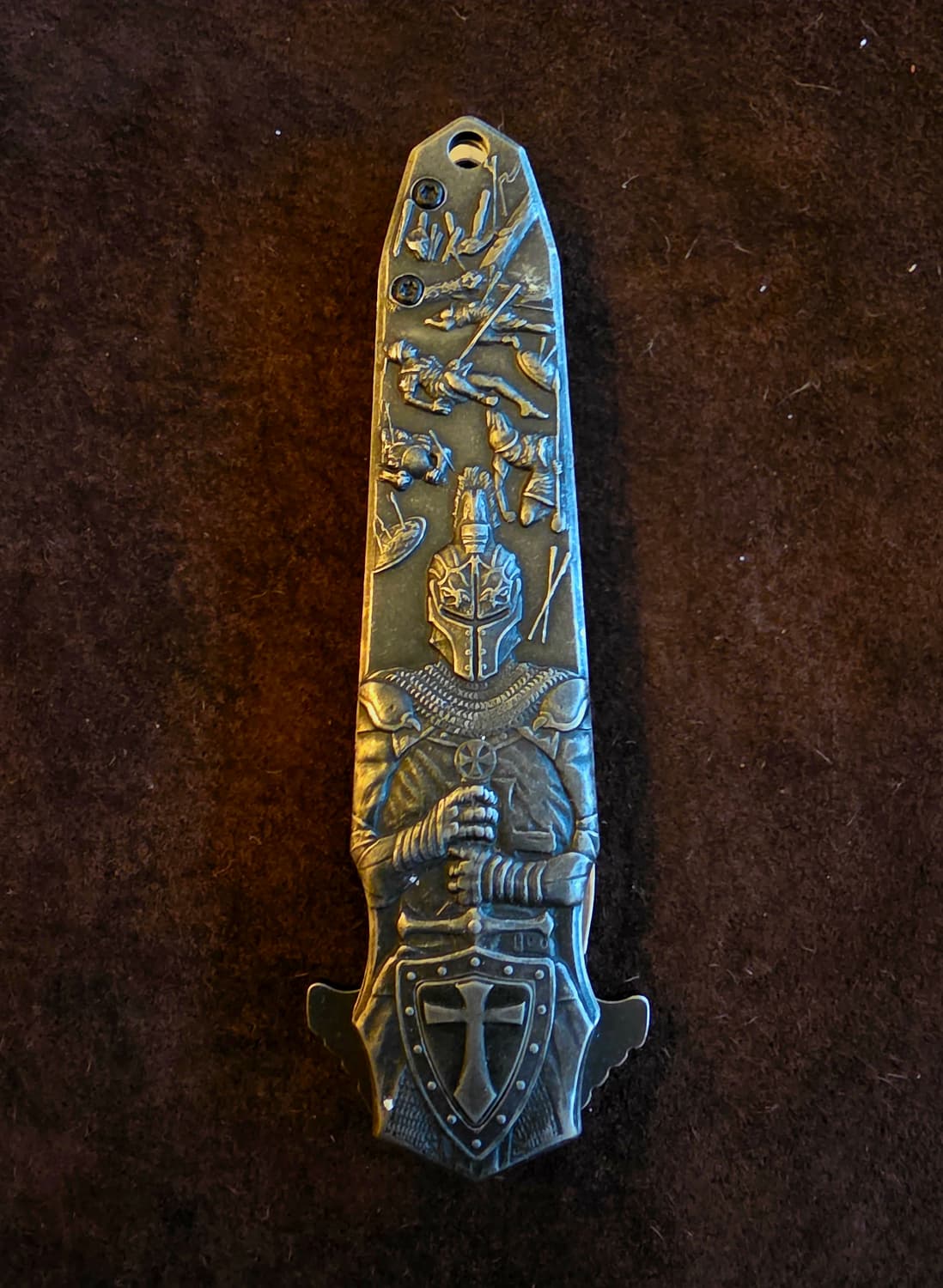 빈티지 러시아수입 중세기사 포켓나이프 상품이미지1