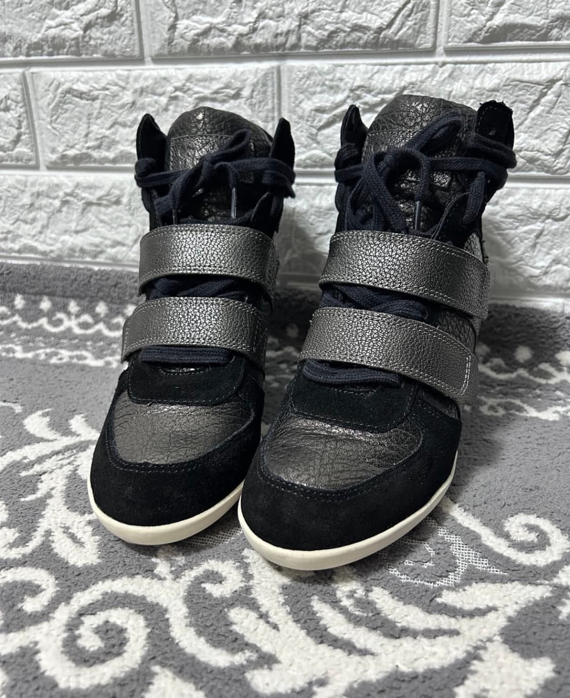 Ash 메탈릭 히든 웨지 스니커즈 힐 상품이미지1