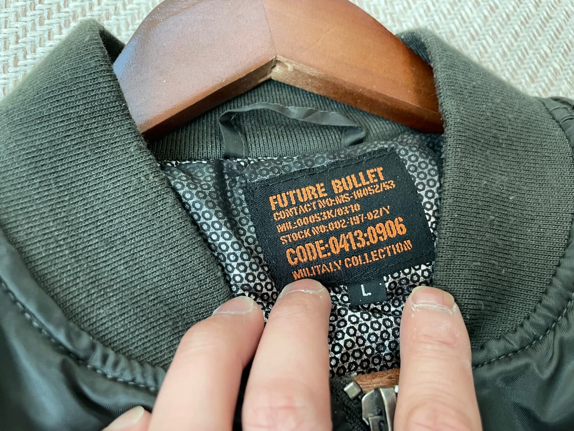 빈티지 ma-1 밀리터리 플라이트 봄버 자켓 J03863 상품이미지4