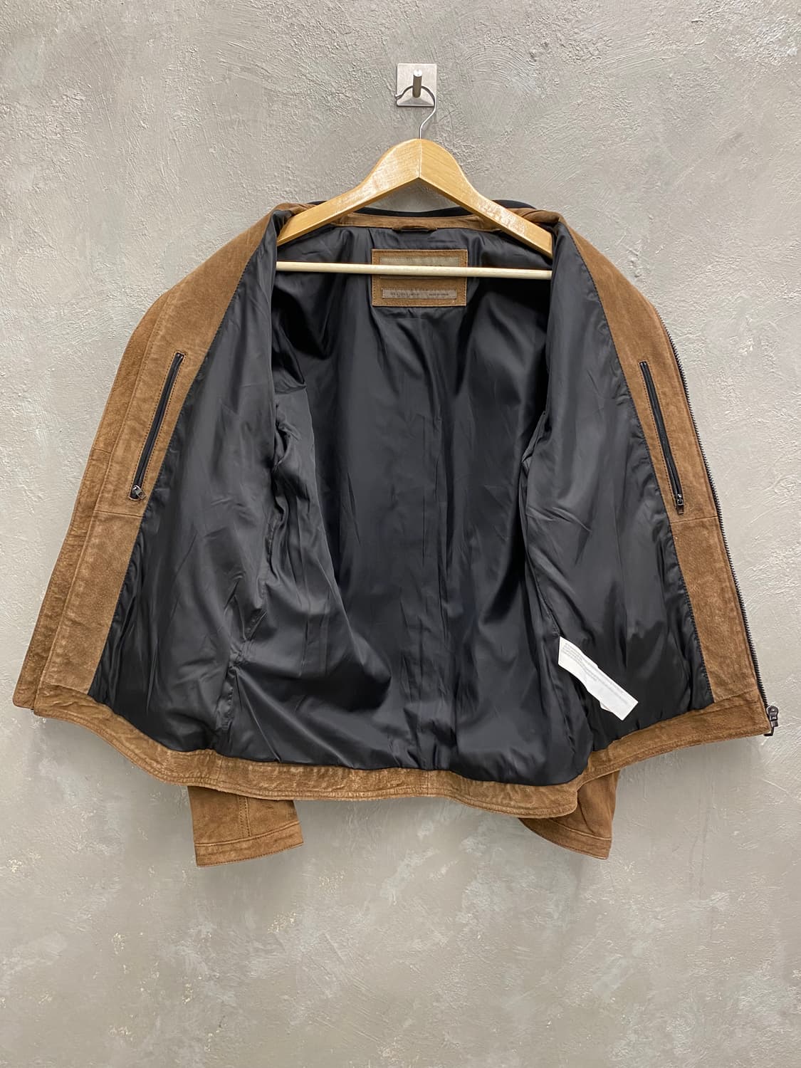 [L] ZARA 자라 브라운 스웨이드 집업 자켓 상품이미지4