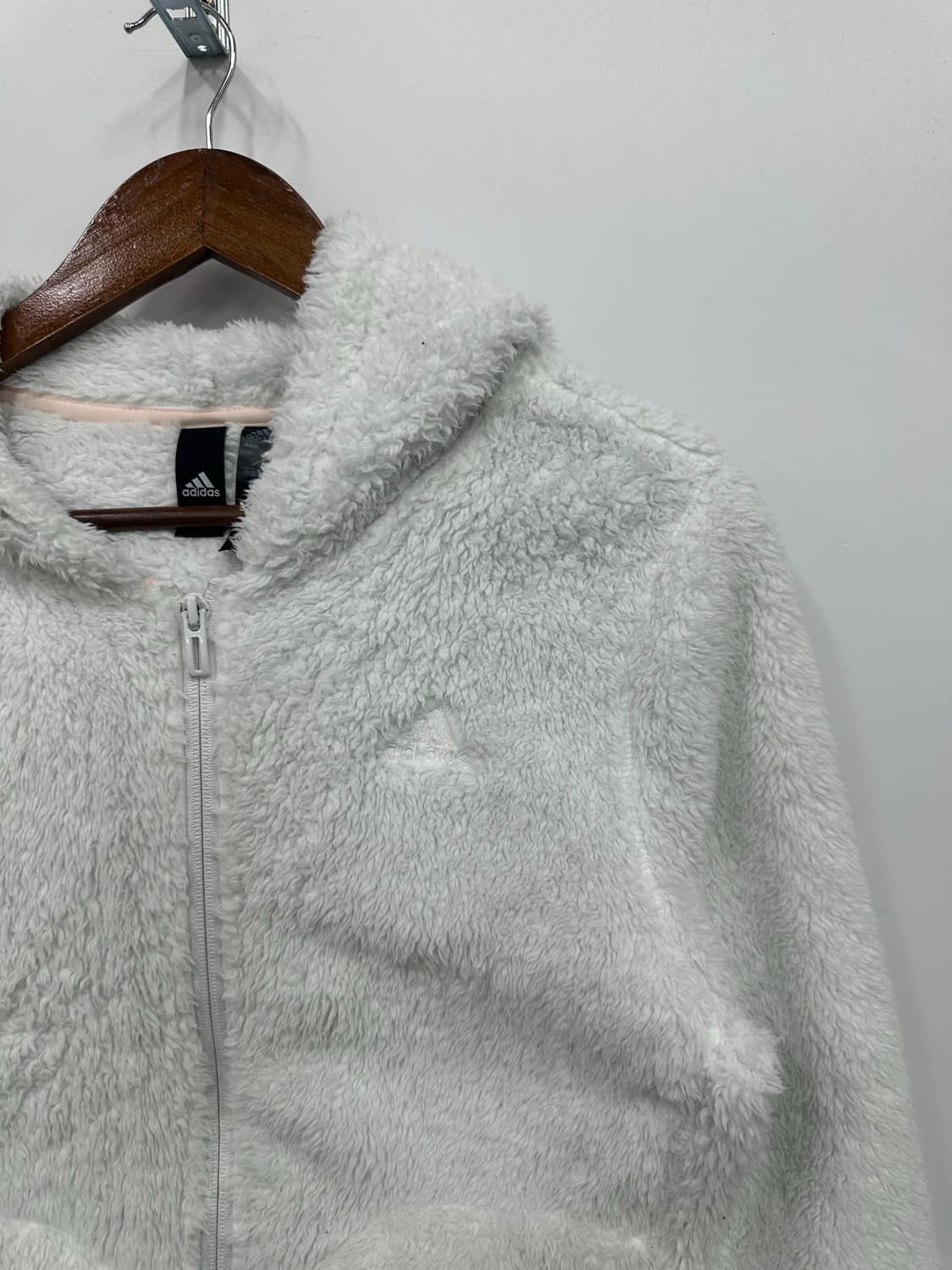 아디다스 화이트 마샬아츠 플리스 후드집업  상품이미지2