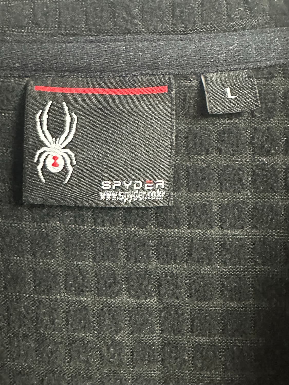 스파이더 레더 로고 박스 집업 상품이미지5