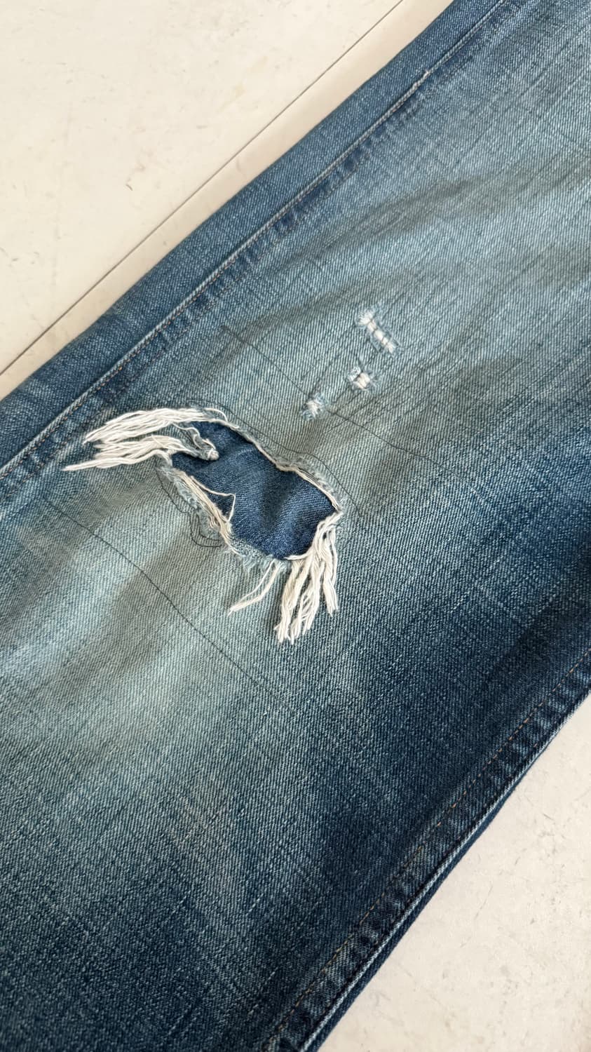 RRL 빈티지파이브포켓 풀러턴 리페어 진 - Size 34 상품이미지4