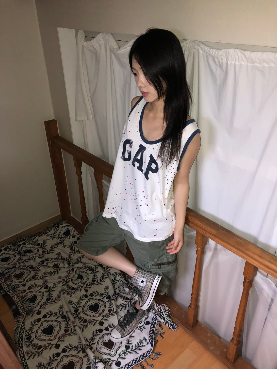 GAP / 90's Star Pattern Big Logo Sleevel 상품이미지7