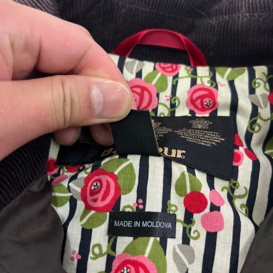 W95 바버 로즈 알리 왁스자켓 상품이미지3