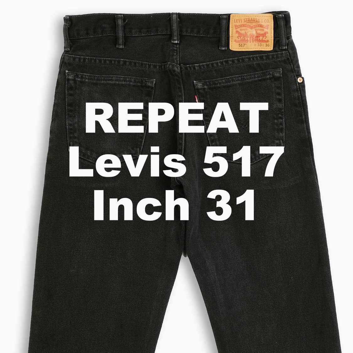 빈티지 리바이스 517 흑청 블랙진 31 인치 LV5173383 상품이미지1