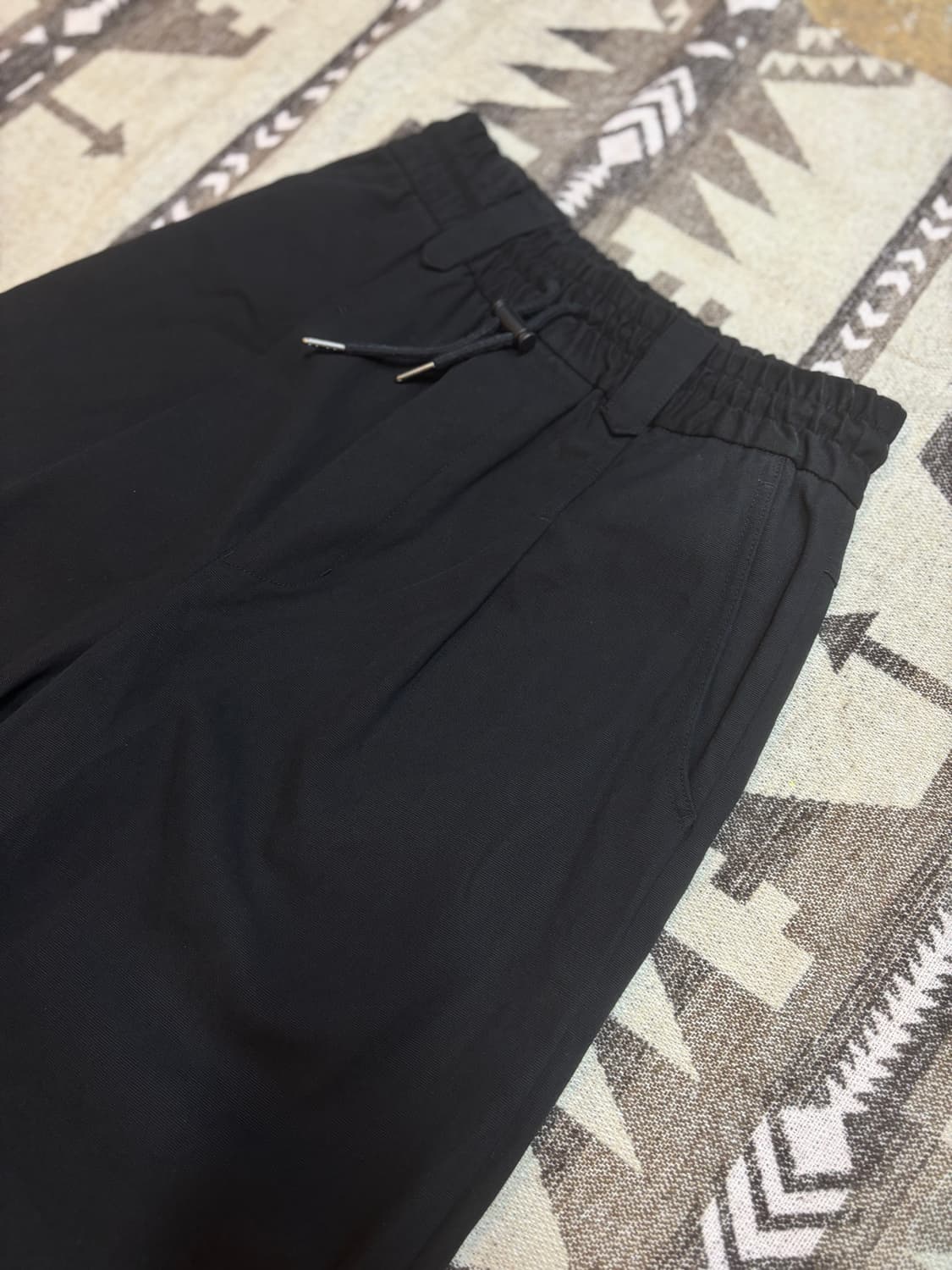 엘무드 빅브라더 와이드 조거 팬츠 블랙 상품이미지2