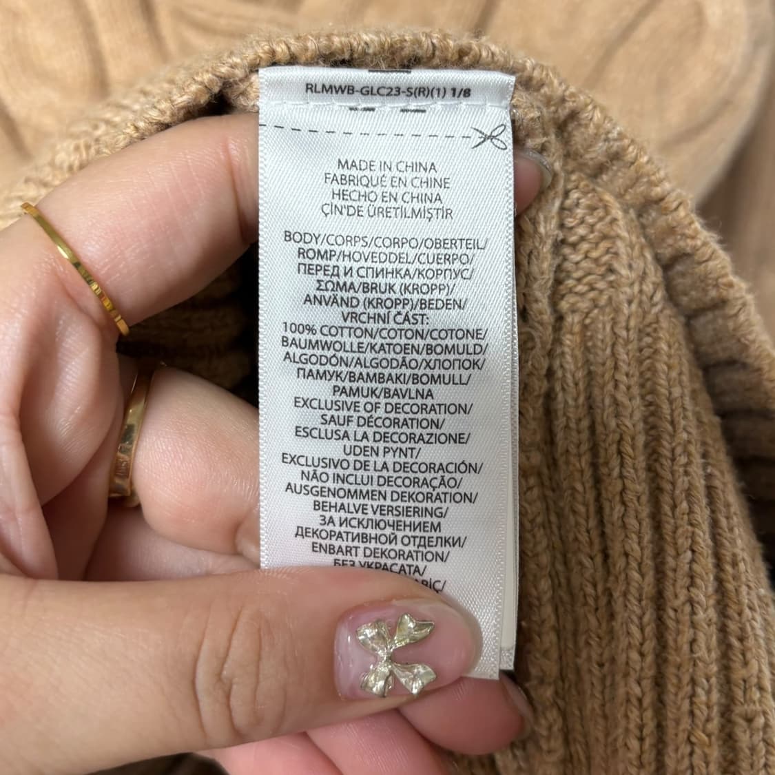 3773 폴로 랄프로렌 브라운 꽈베기 케이블니트 상품이미지5