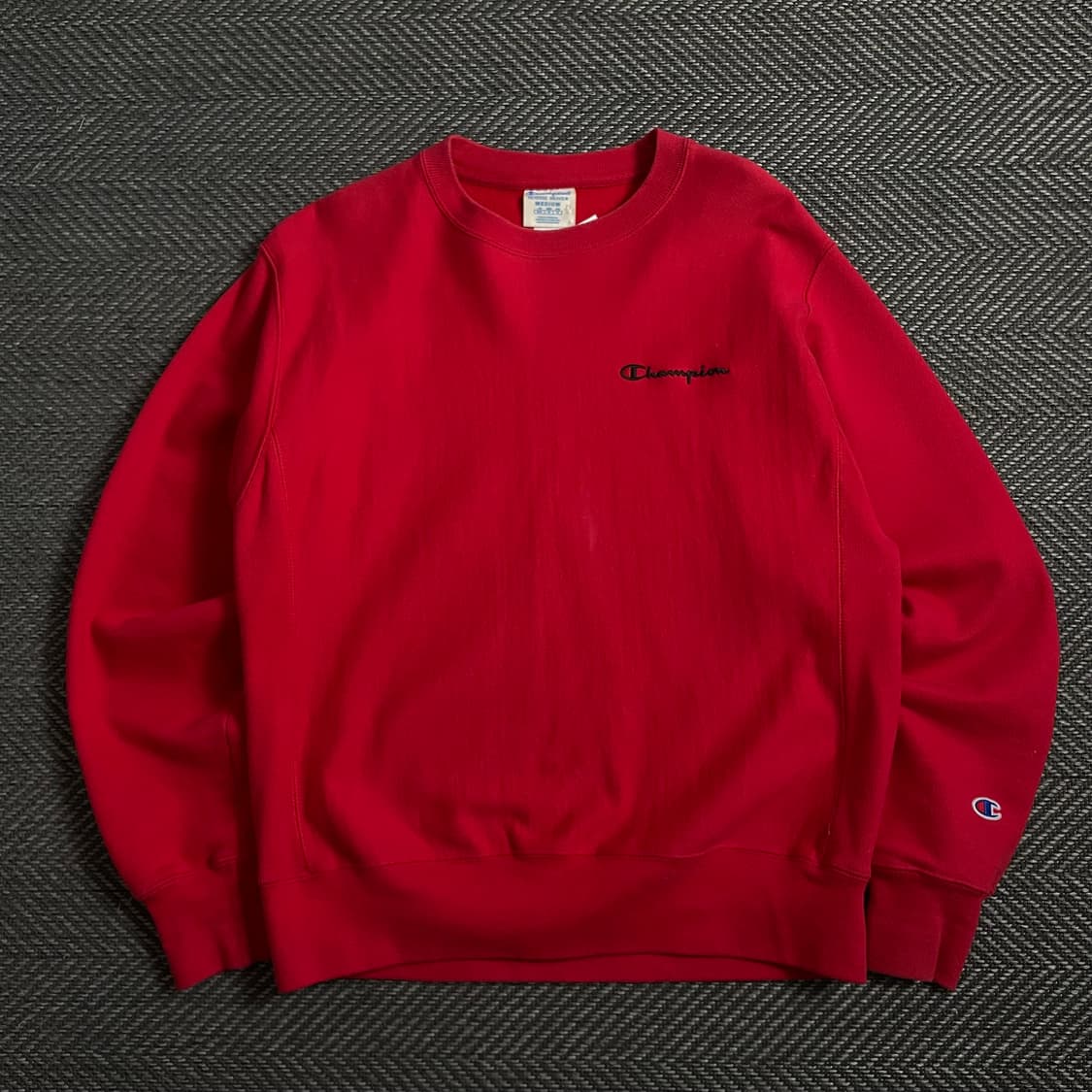 챔피온 리버스위브 미니멀 레드 스웻 셔츠o 4251 상품이미지1