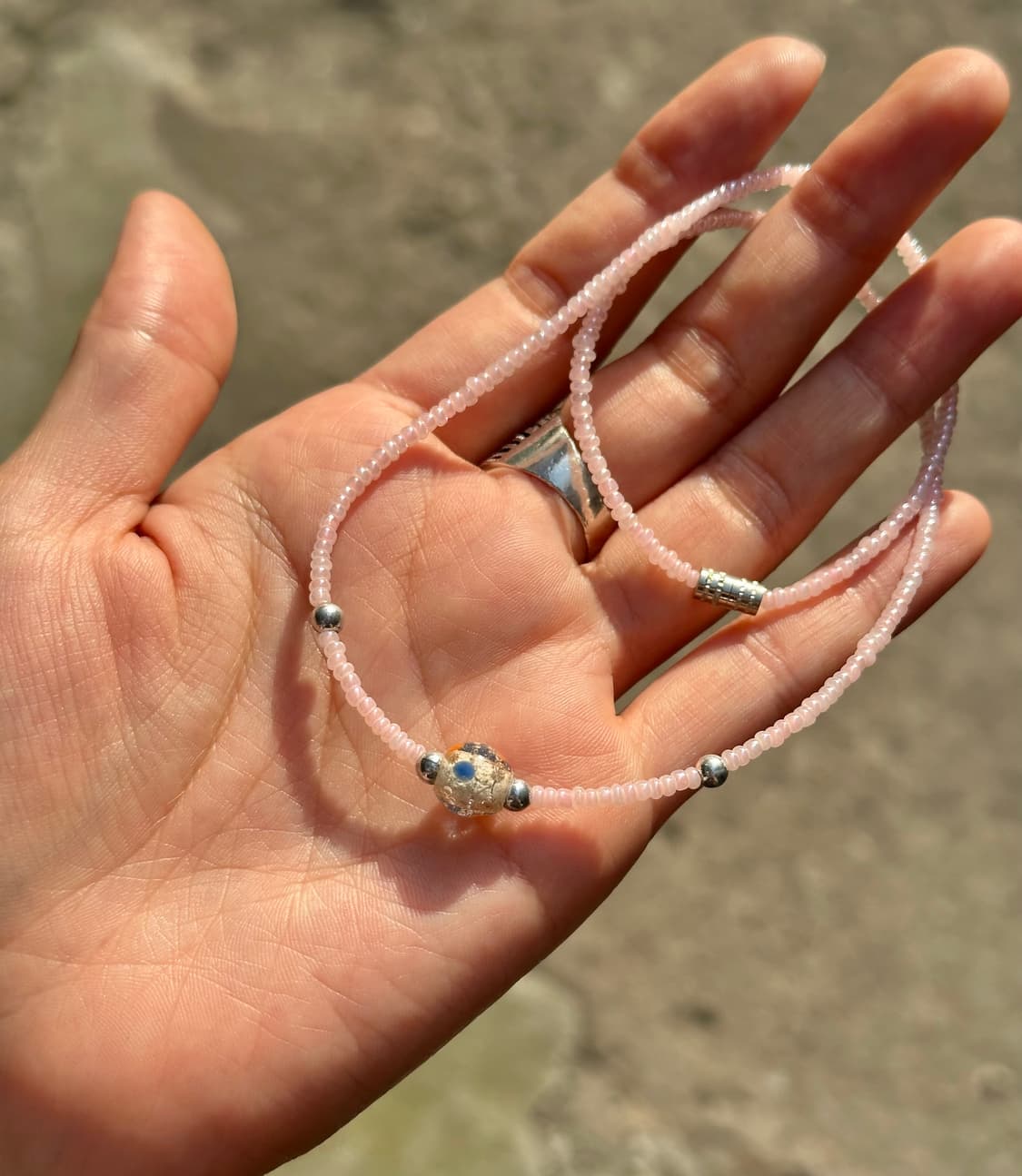 Pink beads necklace   상품이미지4