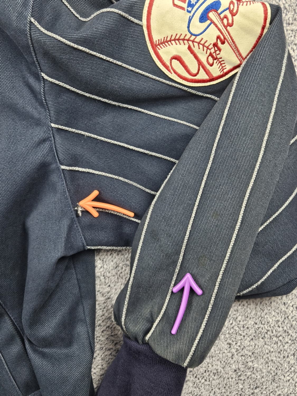 USA JH디자인 1999챔피언 뉴욕양키스 바시티자켓 (M)/ 10183 상품이미지10