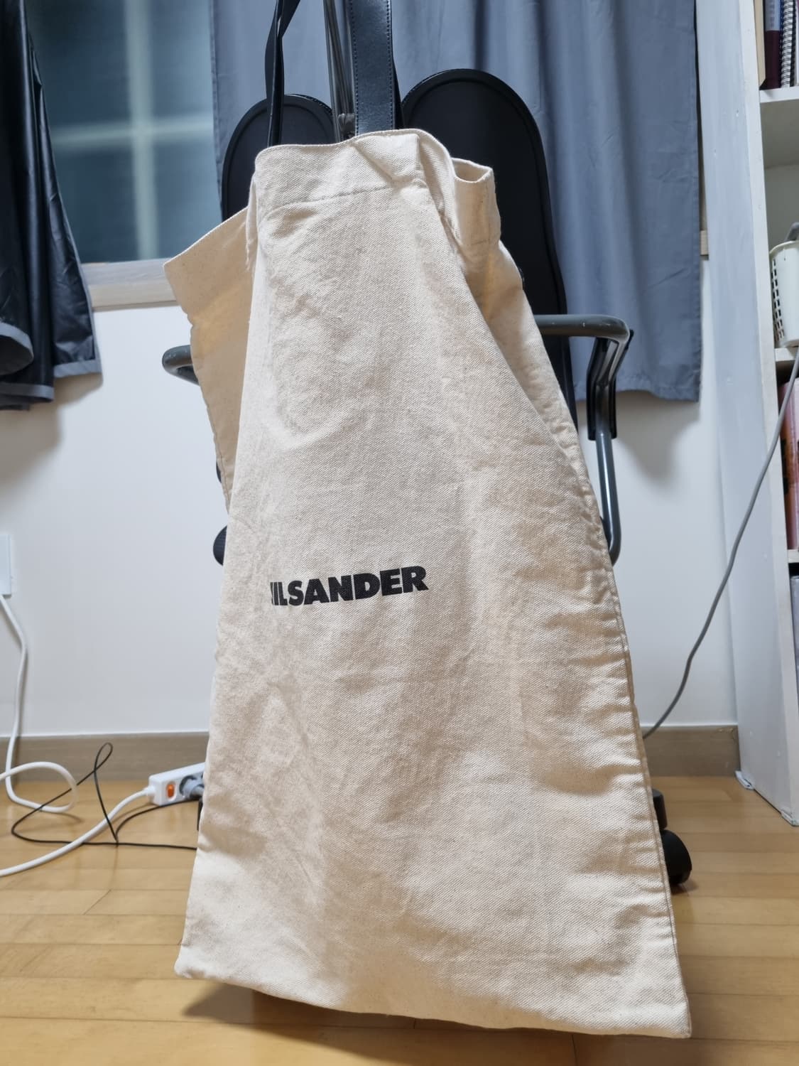 질샌더 로고 캔버스 토트백 베이지 상품이미지9